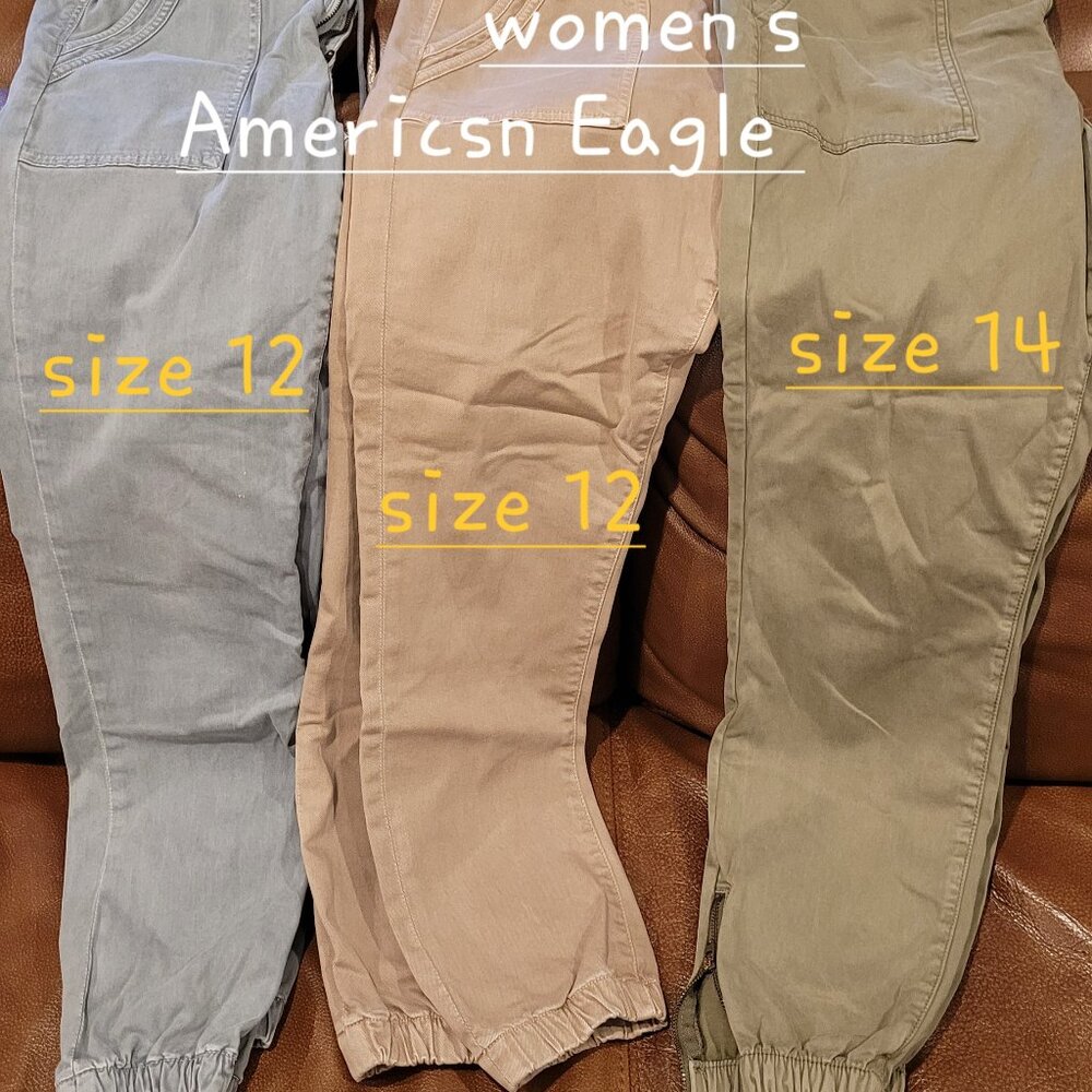 American Eagle khaki joggers